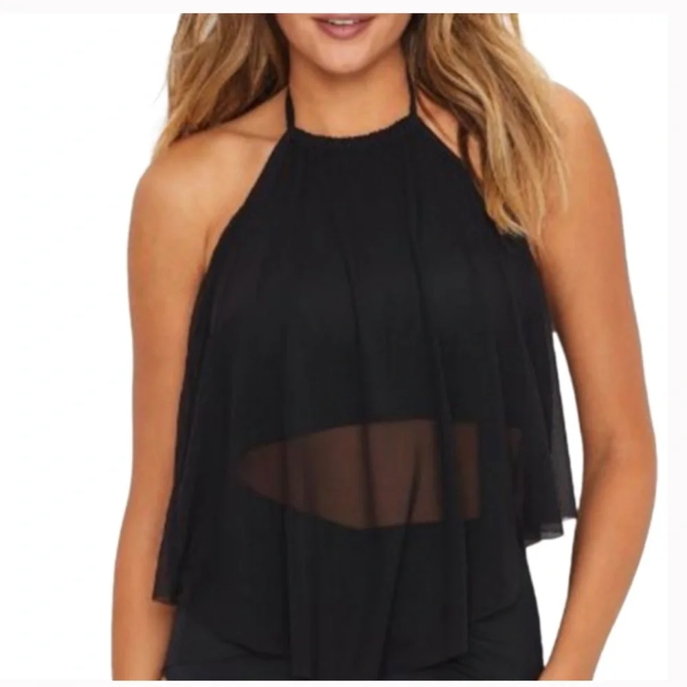 Coco Reef Womens Classic Solid Aura Crop Underwire Bikini Top NWT!Size 32D - Picture 2 of 13